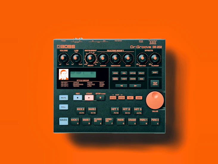 Boss dr-202 drum machine