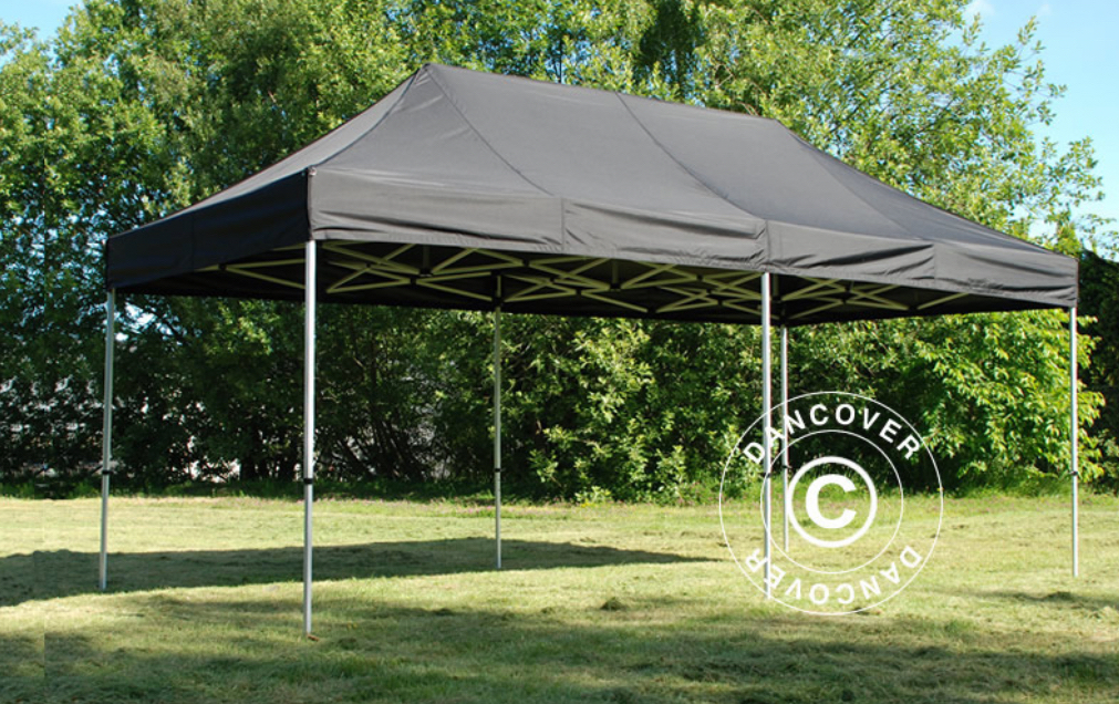 Svart pop-up partytält 3*6m