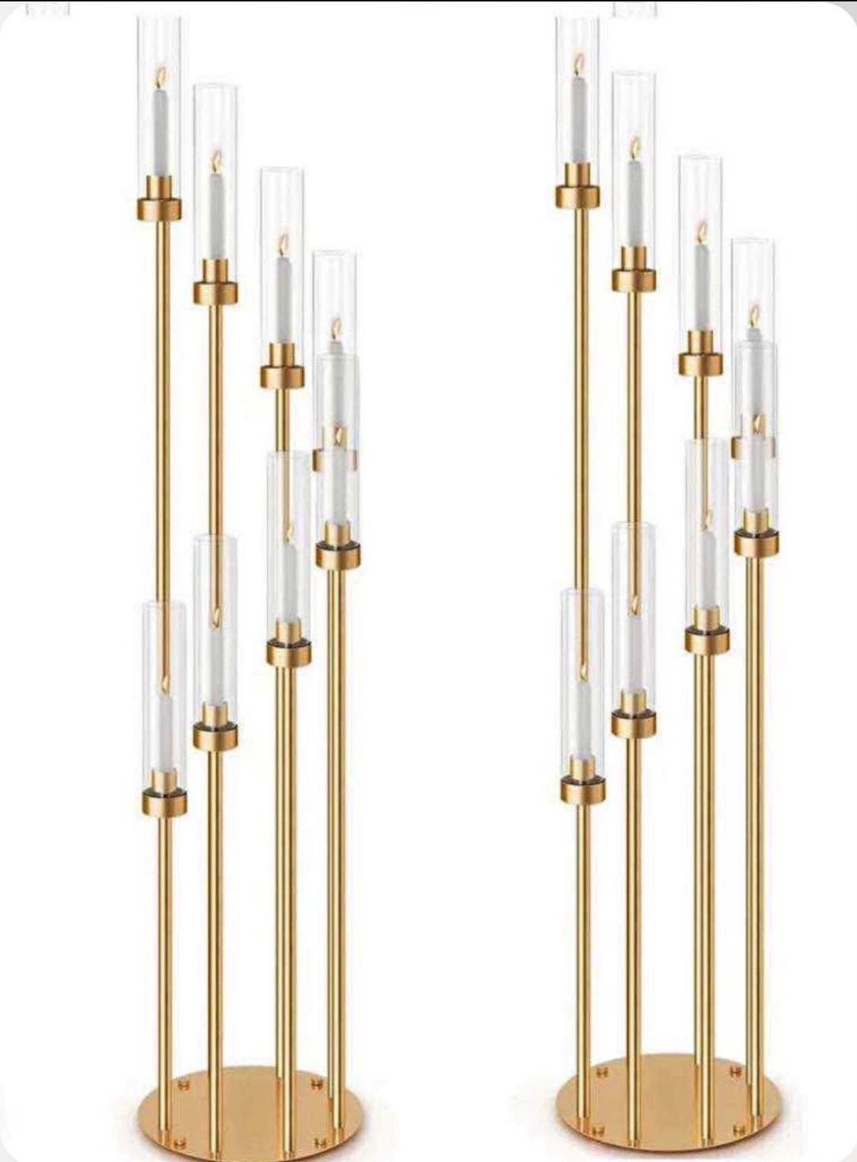 Gold  8 arm candelabra