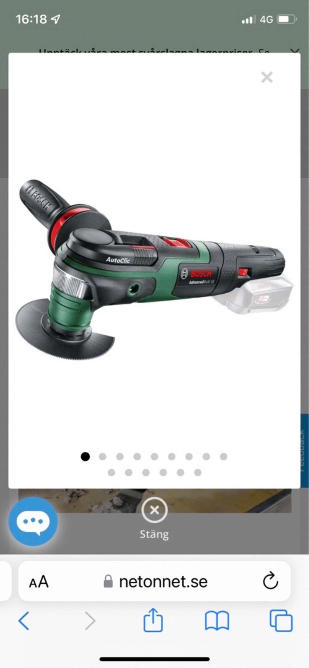 Batteridriven multiverktyg 