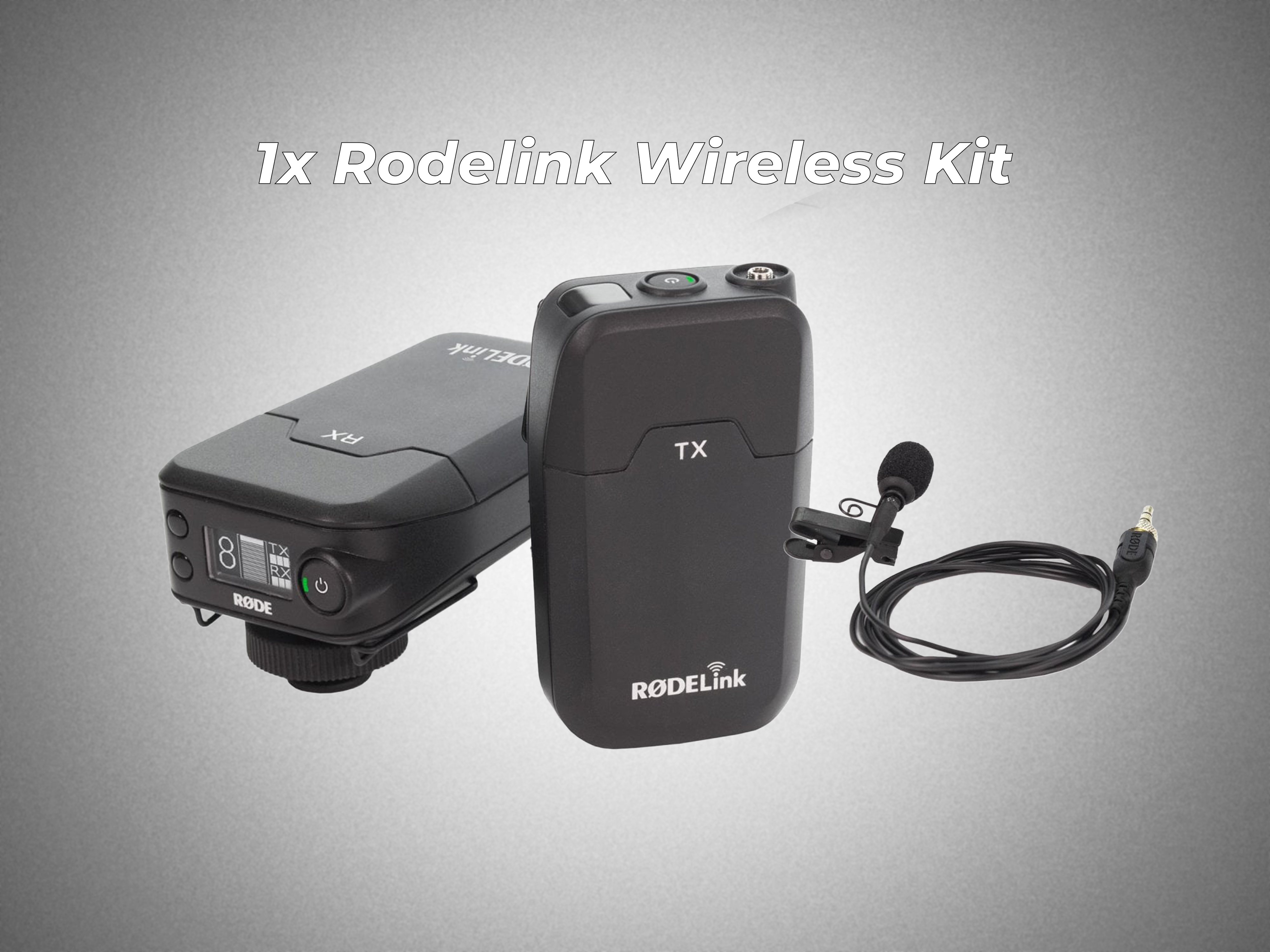 Wireless audio rode lionk lavalier / lapel 1x trasmitter/ 1x recever kit