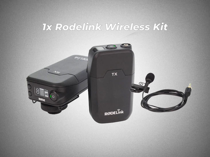 Wireless audio rode lionk lavalier / lapel 1x trasmitter/ 1x recever kit