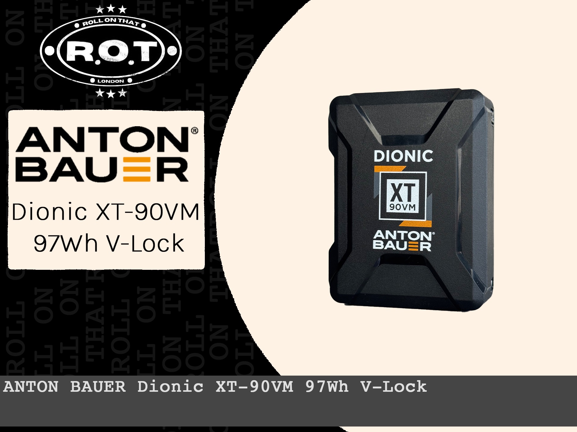 Anton bauer dionic xt-90vm 97wh v-lock