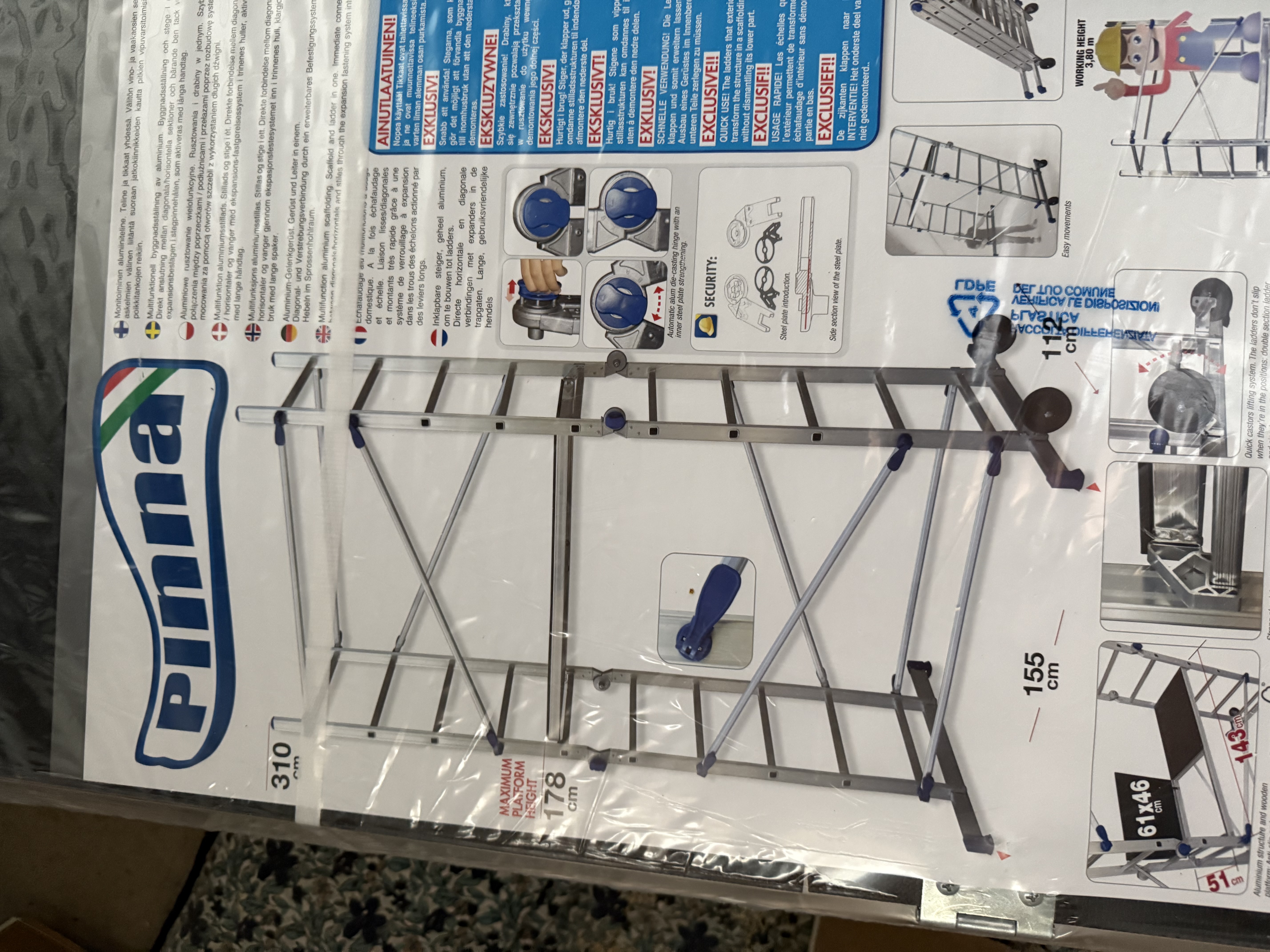 Multibyggestillas 3,1 m