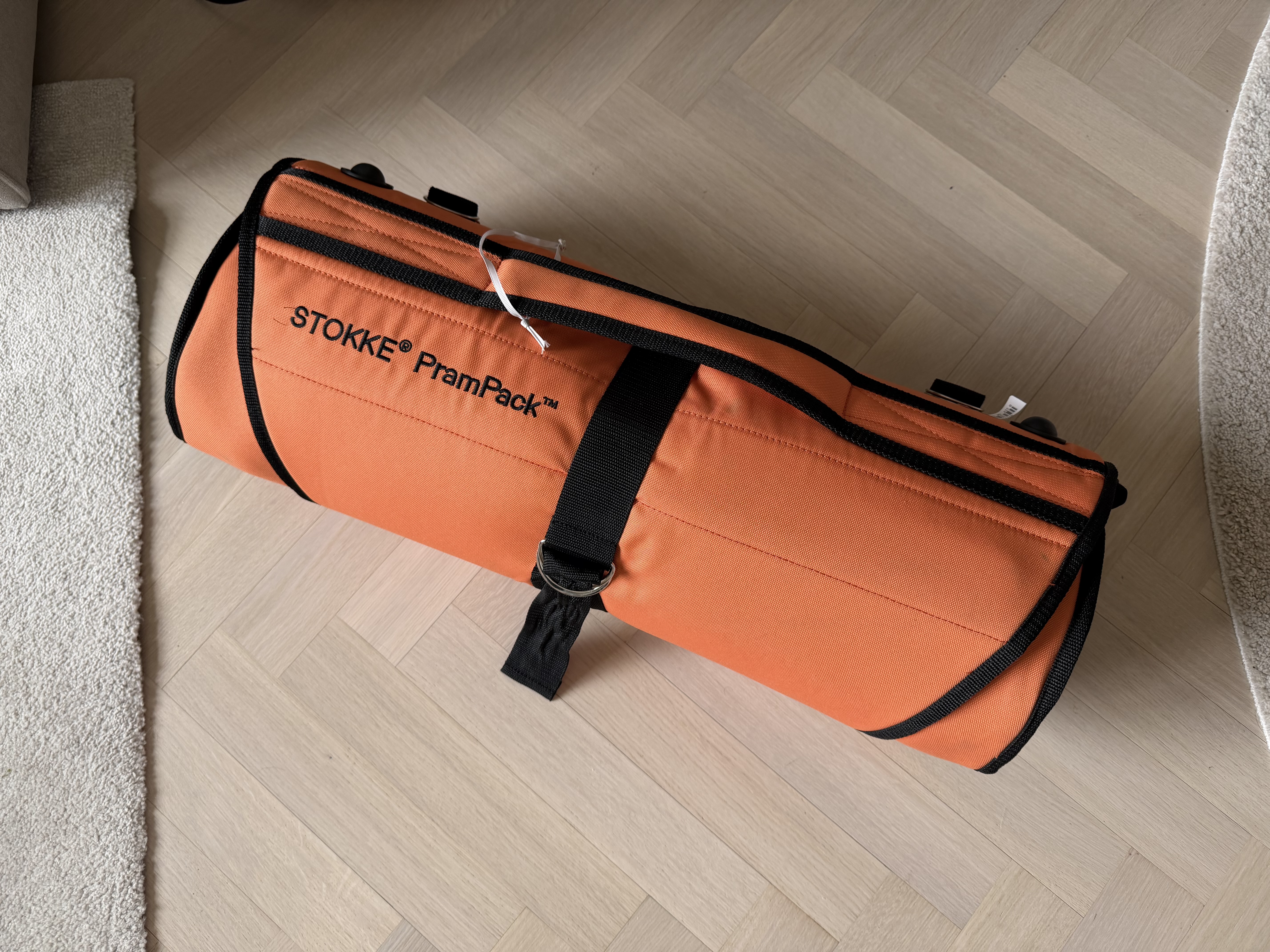 Stokke prampack resväska för barnvagn och babyskydd