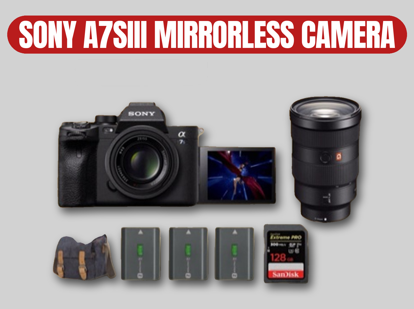 Sony a7s iii camera kit | mirrorless, 24-70mm f/2.8 g master lens
