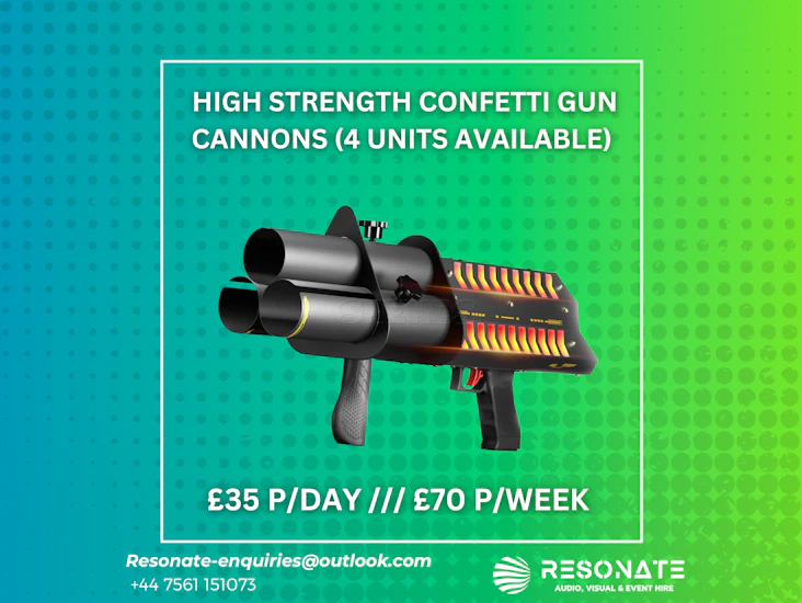 Electric confetti cannon (4 units available)