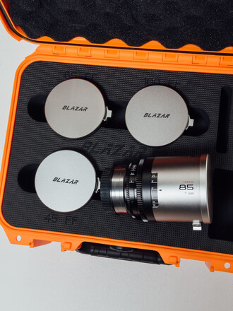 Blazar remus 1.5x anamorphic’s 45,65,85 & 100 silver flare in pl mount