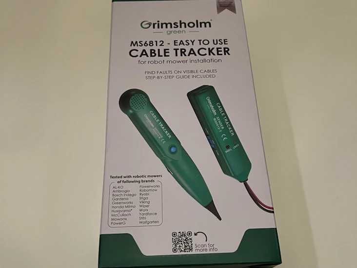 Smidig kabelsökare för robotgräsklippare