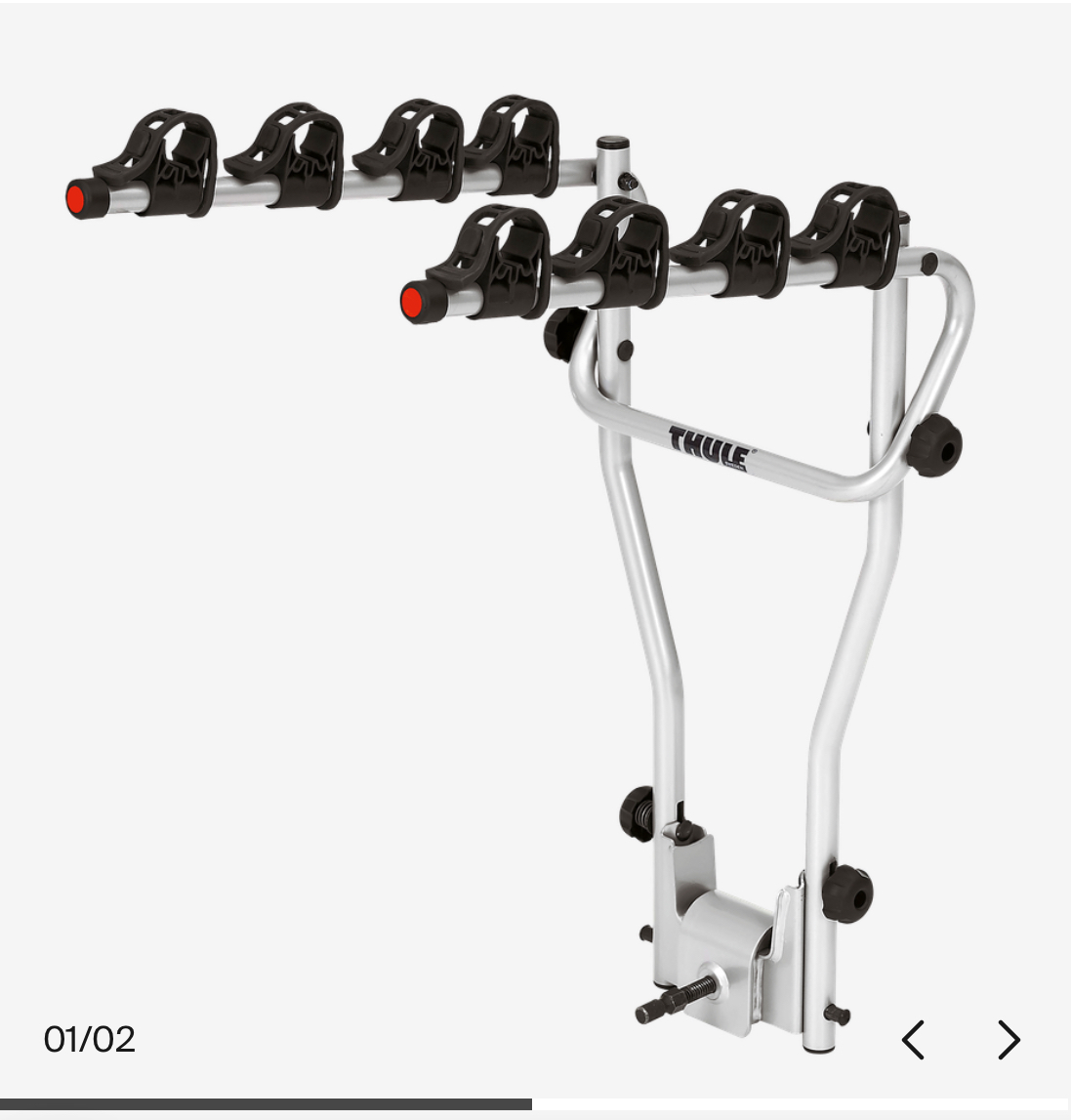 Cykelhållare för 4 cyklar – thule hangon (dragkrok)
