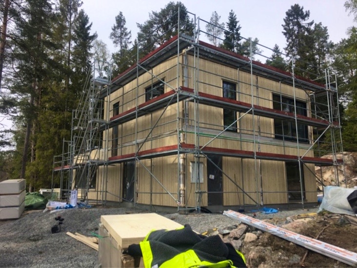 Bygg ställning 300kvm arbetsyta.