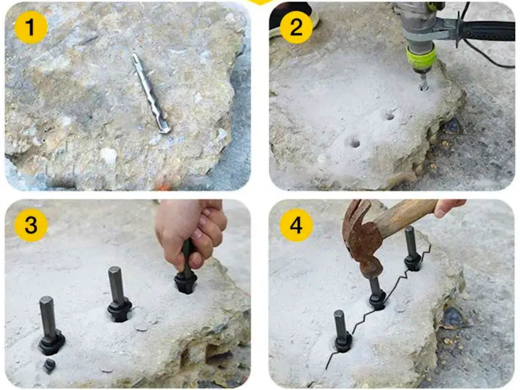 10 stk sprengkiler - splitt stein og betong