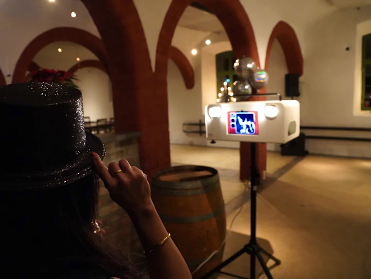 Portabelt fotobås med utskrifter!