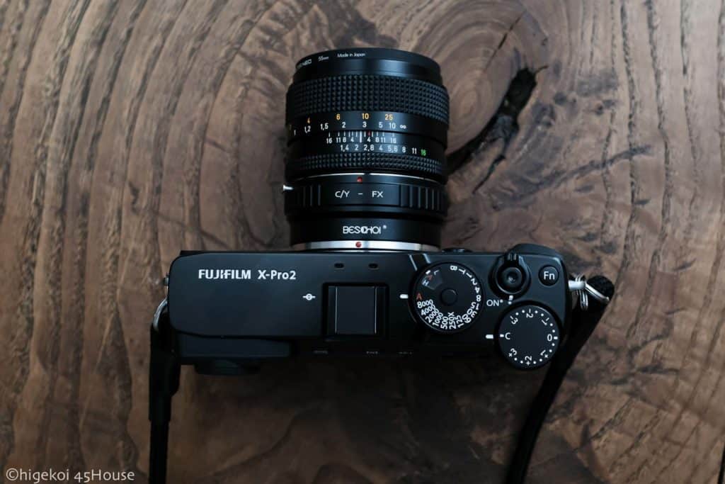 Fujifilm x pro 2 digital camera + ef adapter + contax zeiss lens 21/35/50/85