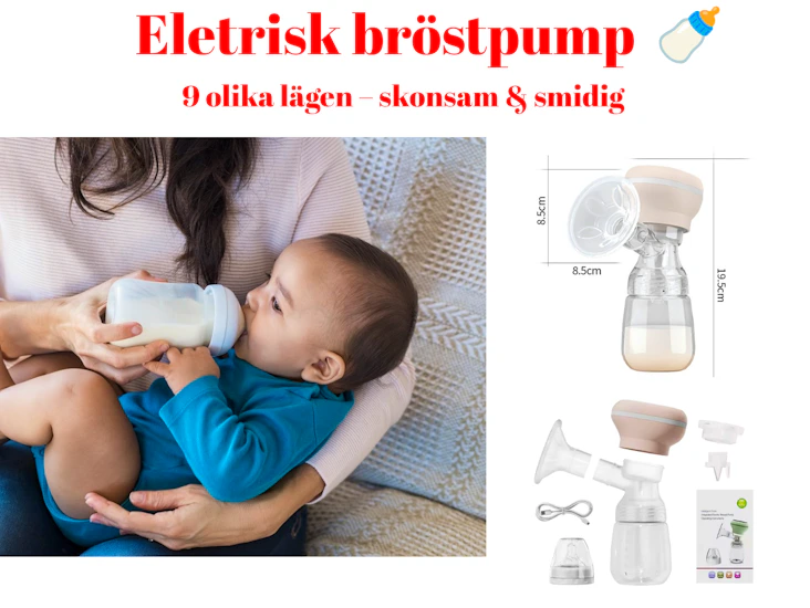 Elektrisk bröstmjölkspump – smidig, skonsam och extremt lättanvänd
