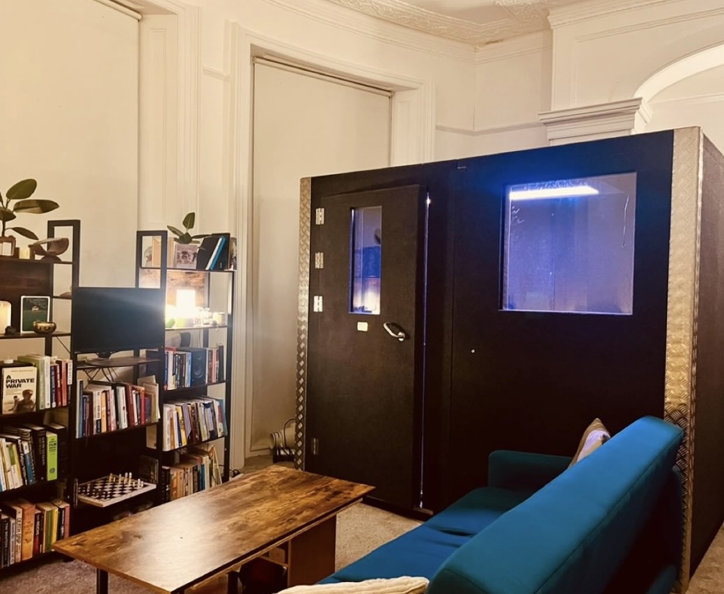 Professional soundproof booth – available for hire (recording / events / exhibitions)