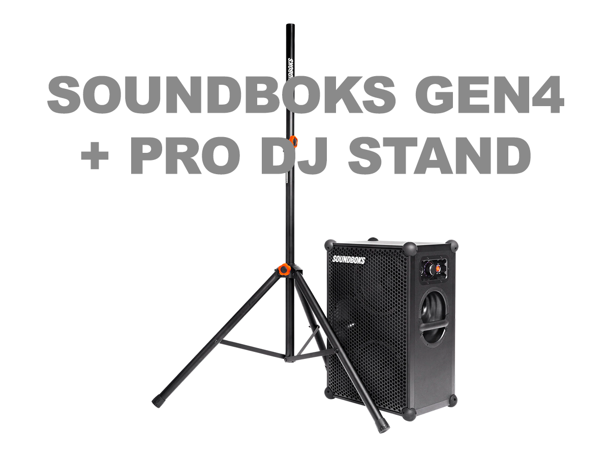 Soundboks 4 + dj stand - bluetooth wireless performance portable battery powered pa speaker - for dj's, event's,  parties, w/ upgraded battery!
