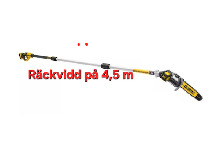 Professional grensåg dewalt 4.5m