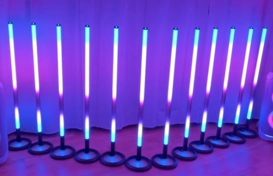 Jbl partylight stick 10 st | automatisk koppling | bra alternativ till apelabs mm.