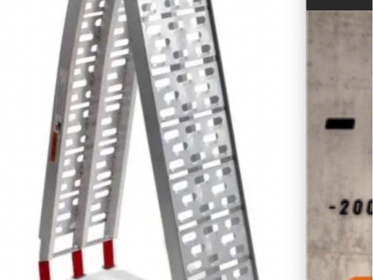 Mc/moped ramp hopfällbar, lätt, stabil