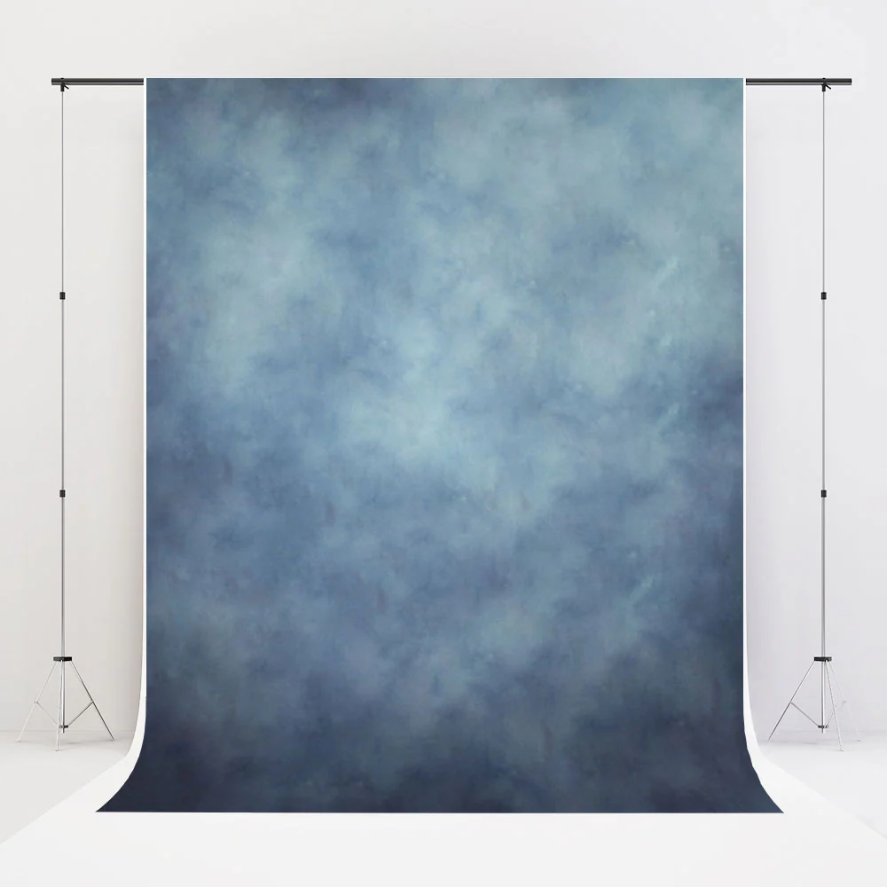 Foggy blue abstract texture photography backdrop