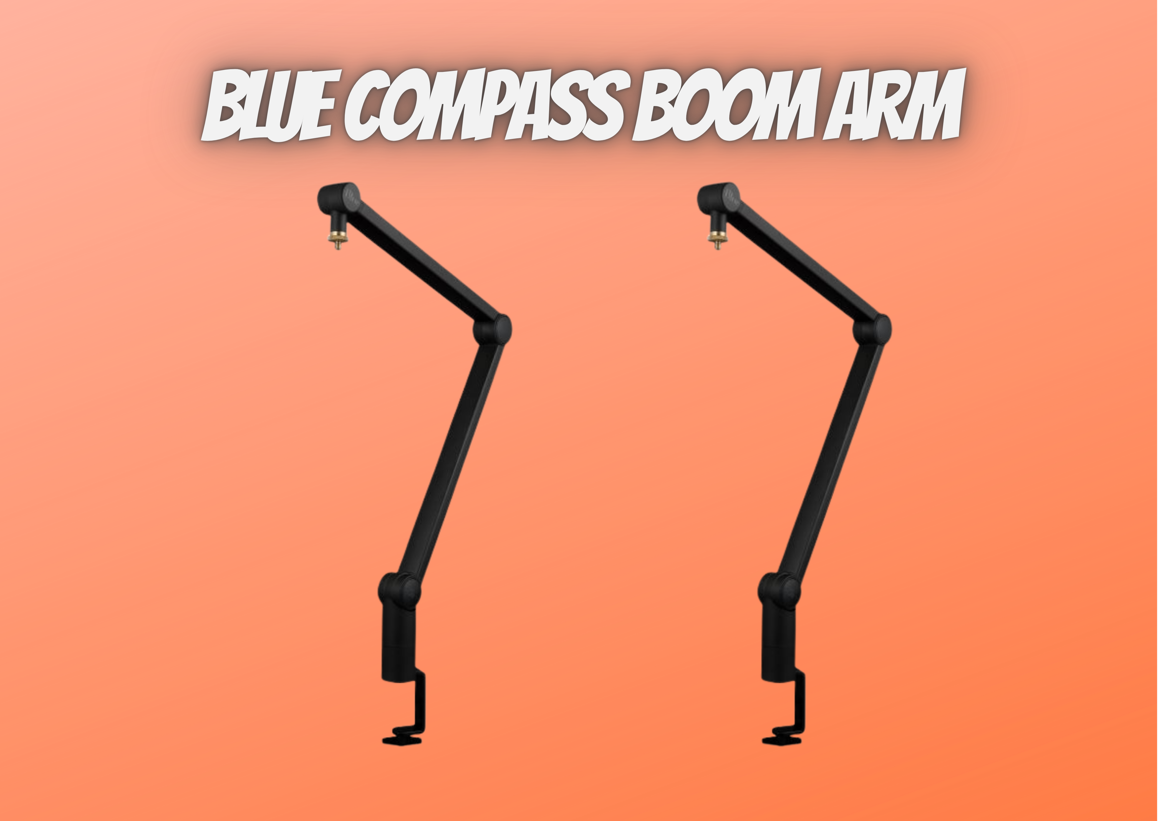 2x boom arm - blue microphones compass premium broadcast 