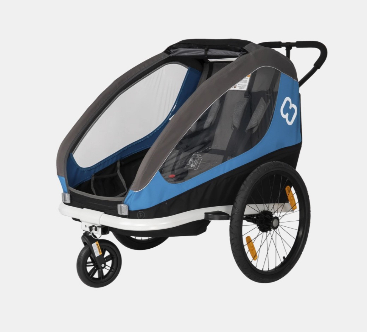 Hamax sykkelvogn med plass til 2 barn.