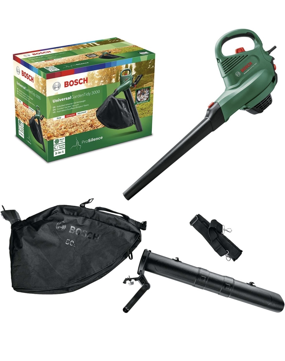 Bosch electric leaf blower and vacuum