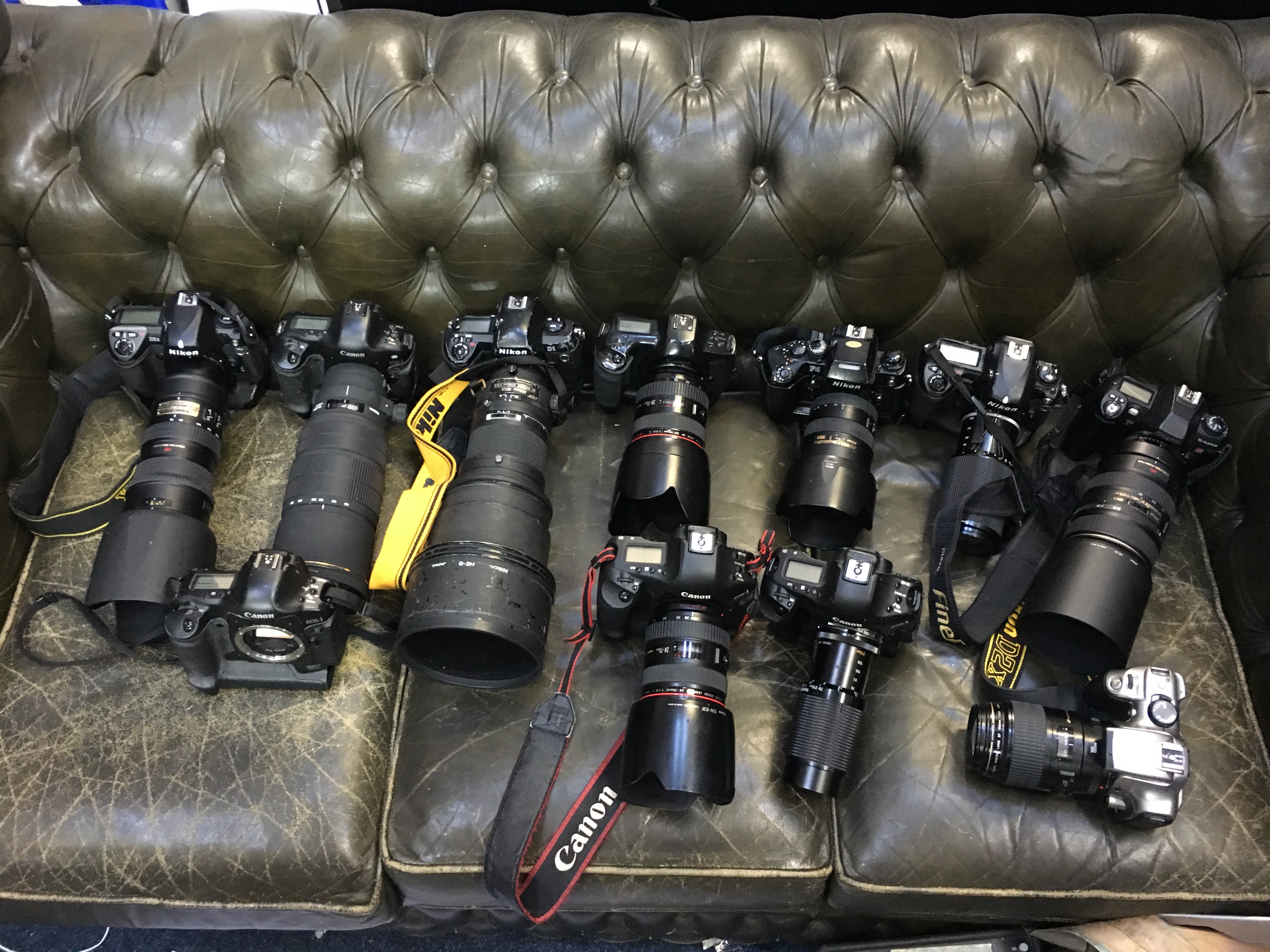 Paparazzi camera press kit with working lens and flashgun
