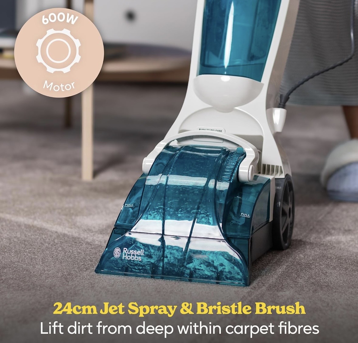 Lightweight 600w carpet washer & cleaner