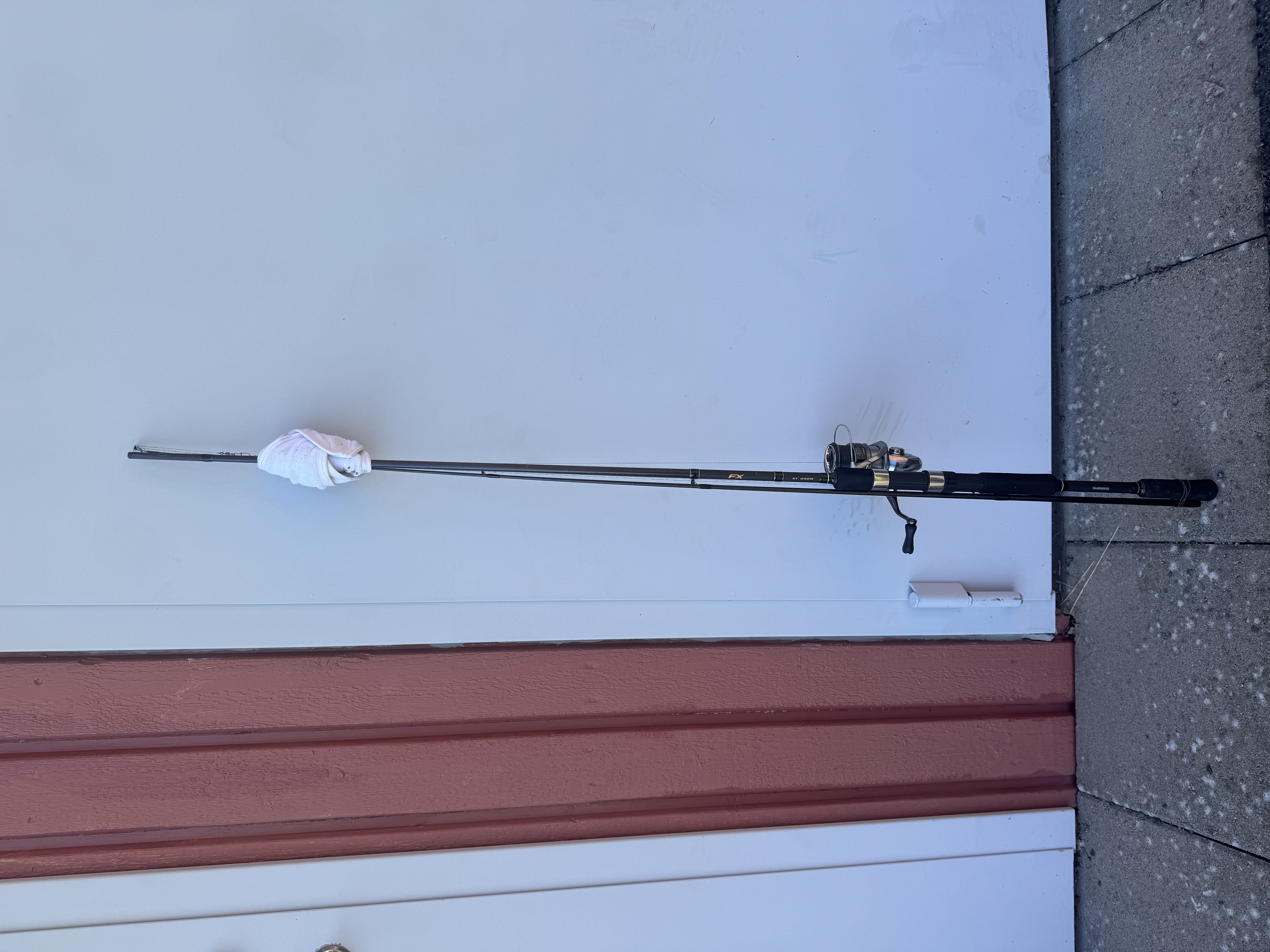 Shimano fiskespö,  fiskehov samt pall