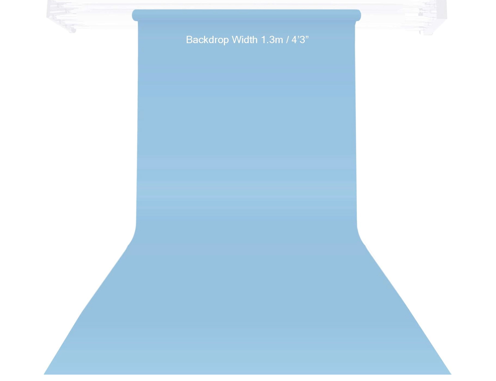 Blue sky colorama backdrop 1.35x10m
