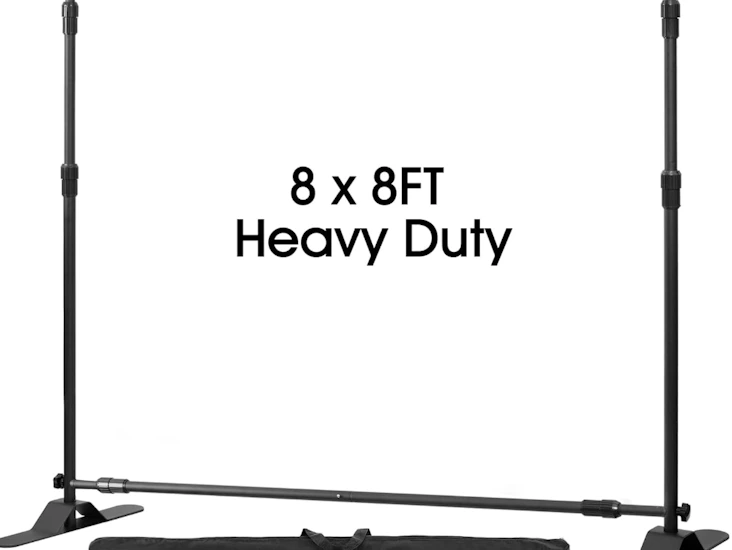 Heavy duty backdrop banner stand 8 x 8ft