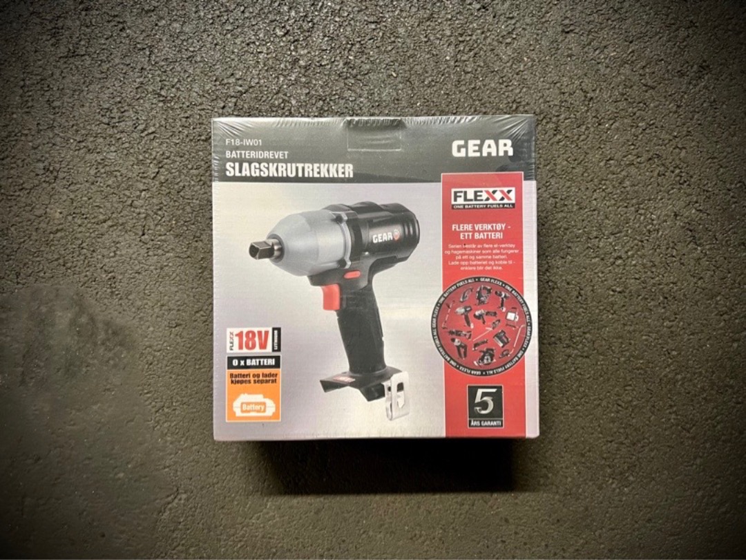 Slagskrutrekker/slagdrill flexx batteridrevet