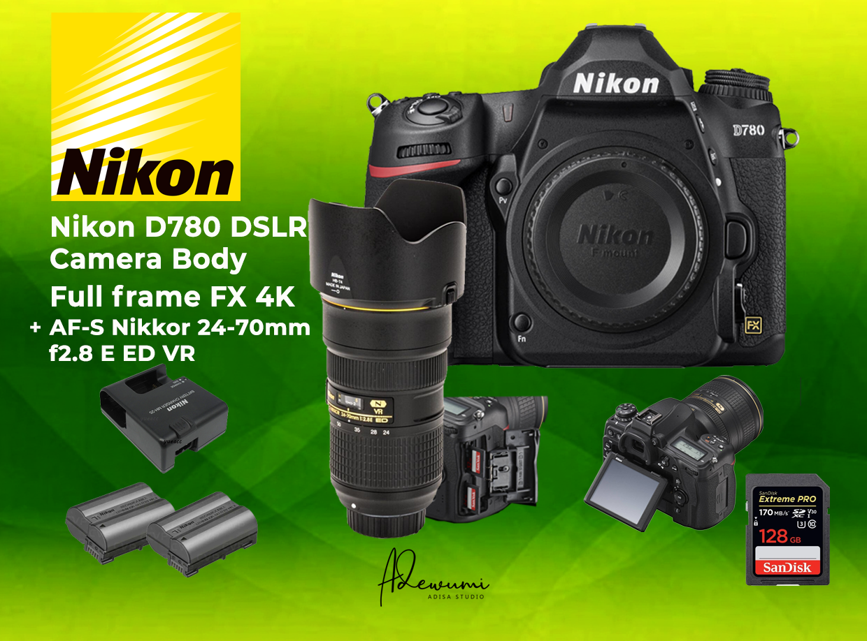 New nikon d780  + nikon 24-70mm f2.8e af-s ed vr zoom lens