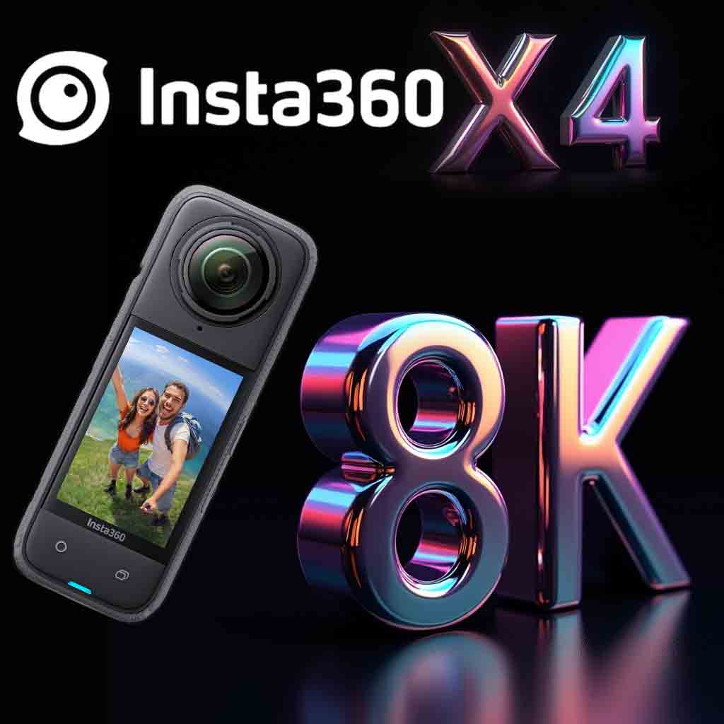 Insta 360 x4 8k camera  (tripod included) 128 gb sd card  also included.