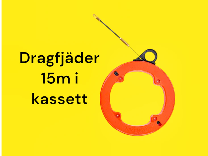 Dragfjäder 15m i kasett