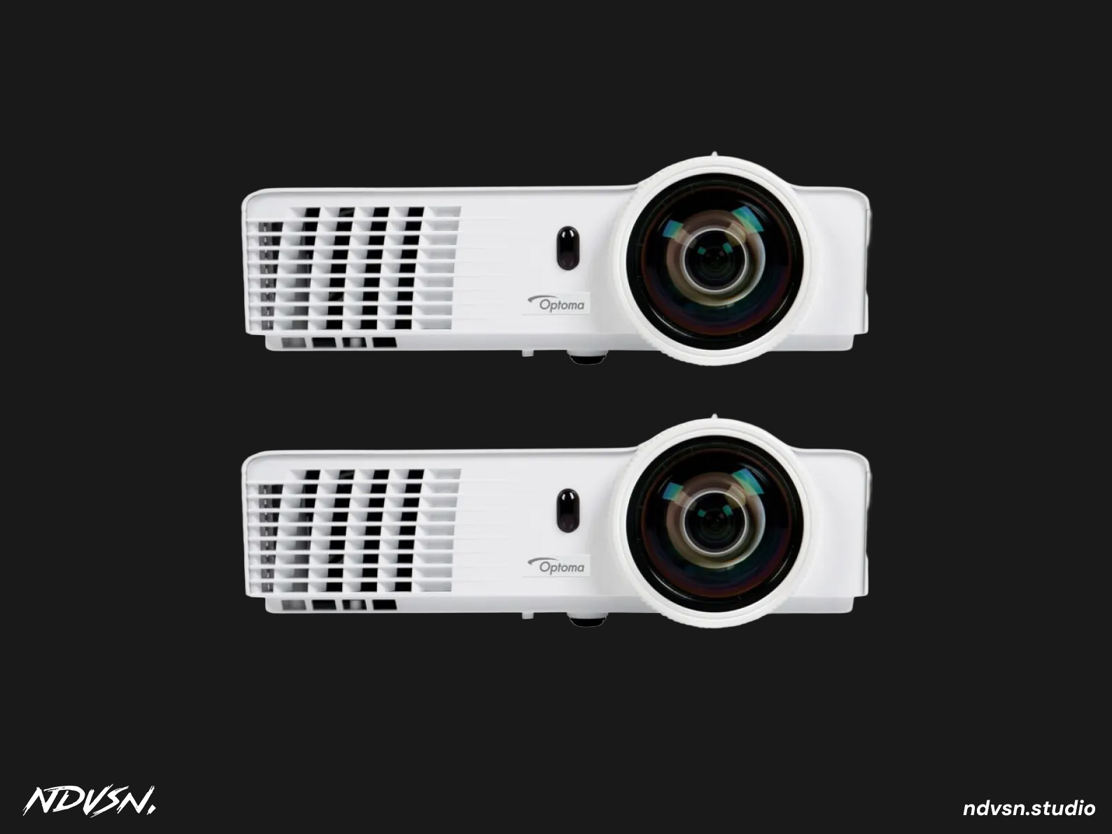 2x optoma gt760 / gt760a - short throw lens projector with 3400 lumens dlp