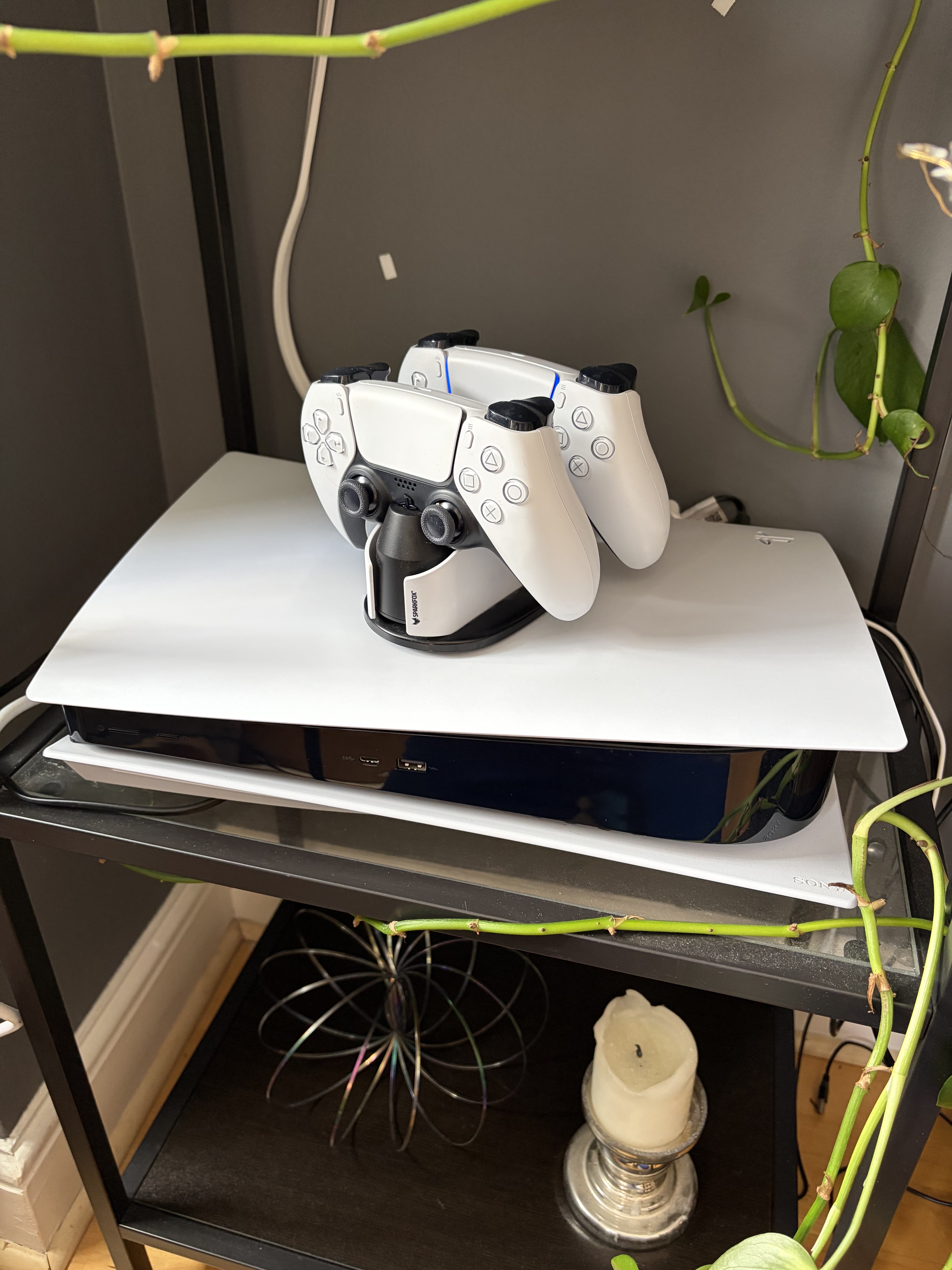 Playstation 5 with 2 controllers and a few games