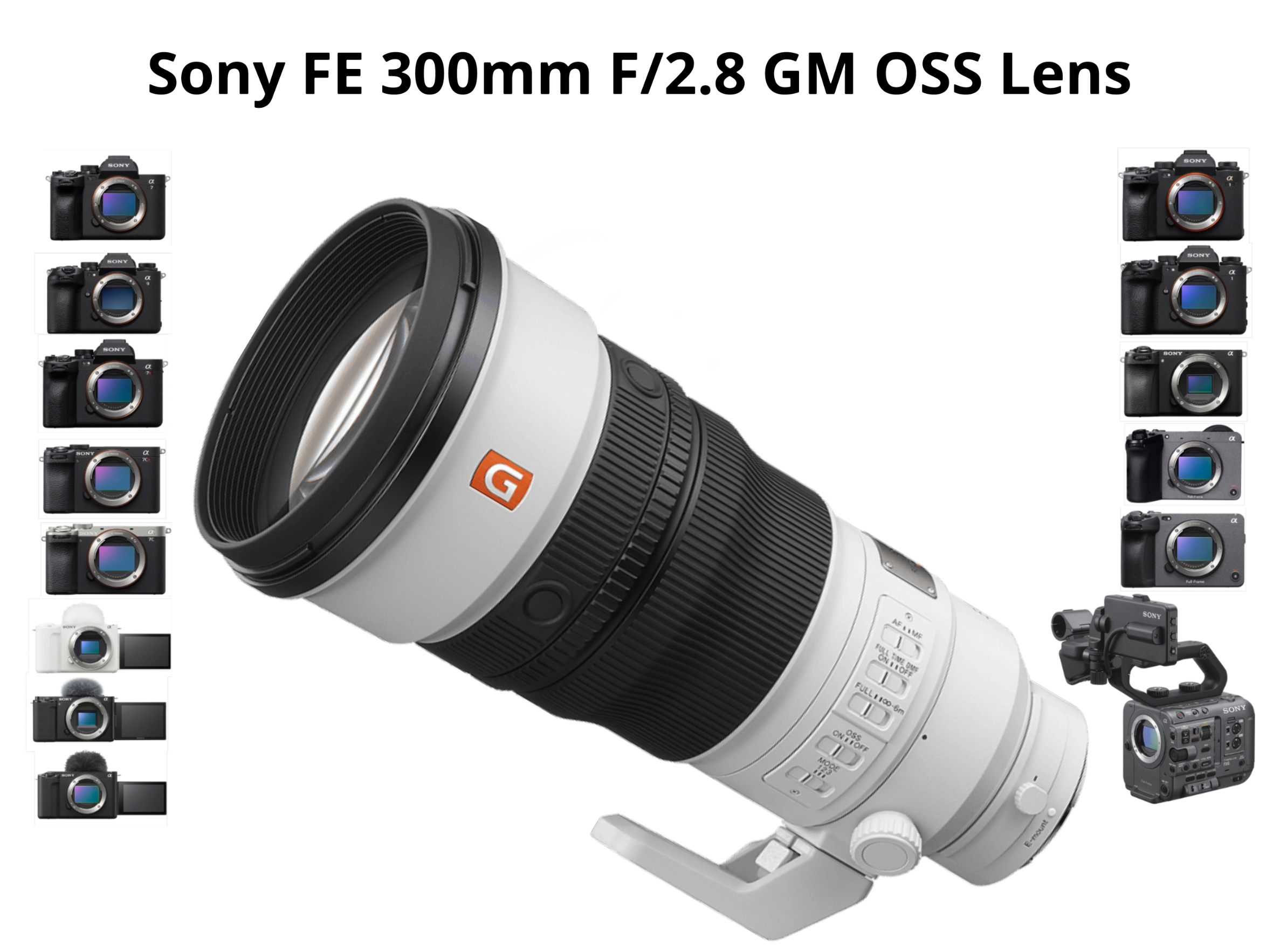 Sony 300mm f 2.8 gm oss lens