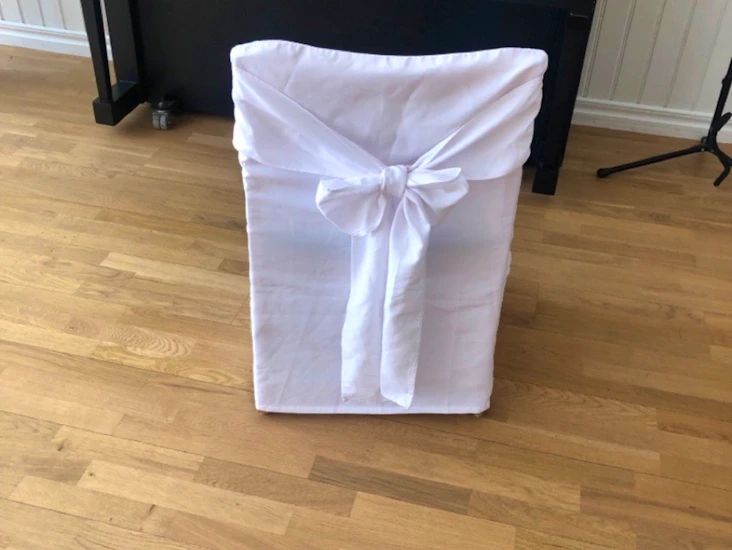 80 st vita stolsöverdrag