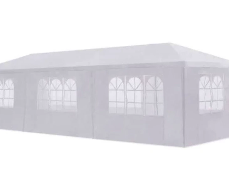 Stort partytält 9x3 m perfekt för festen utomhus