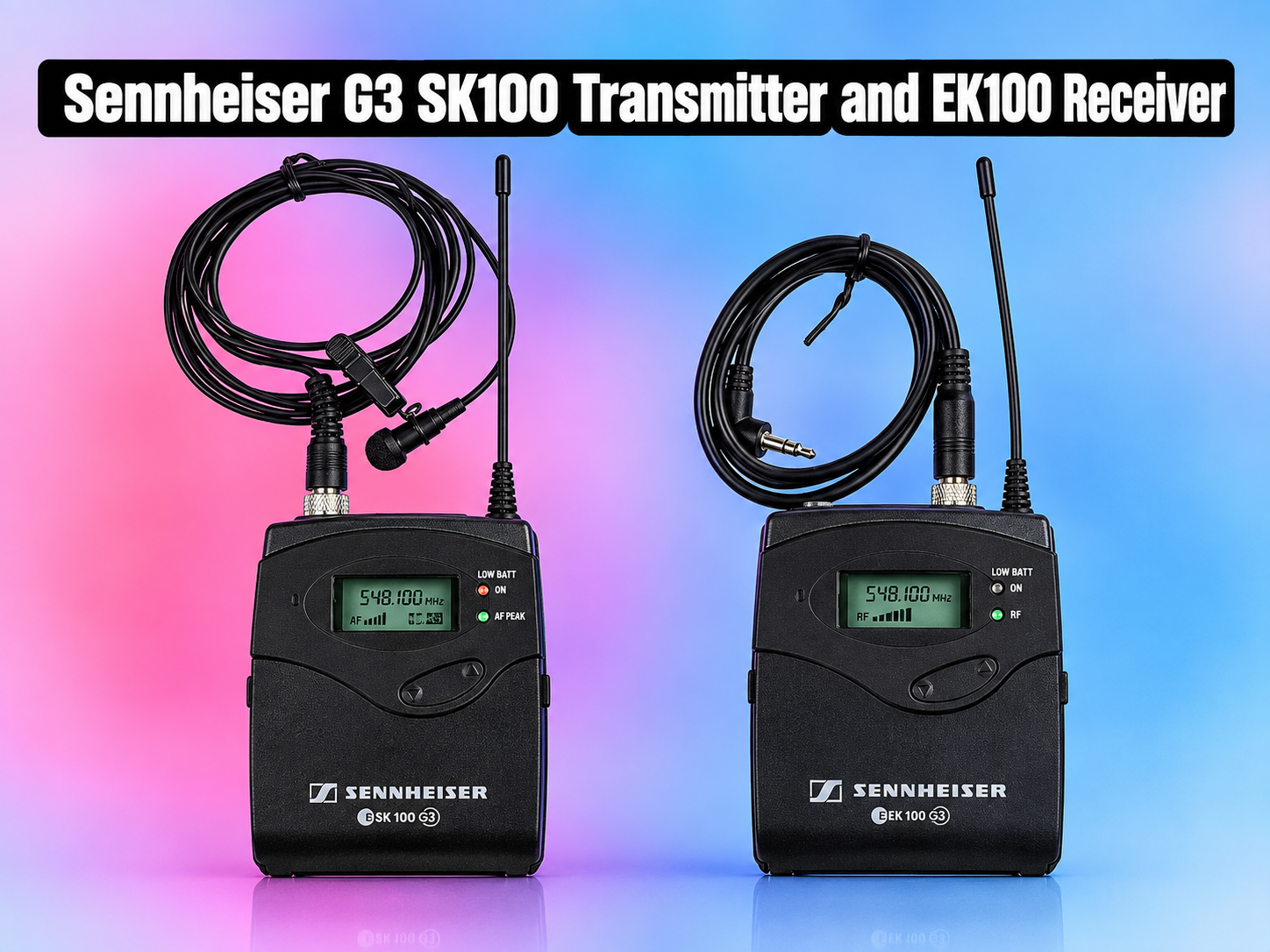 Sennheiser g3 sk100 transmitter and ek100 receiver 