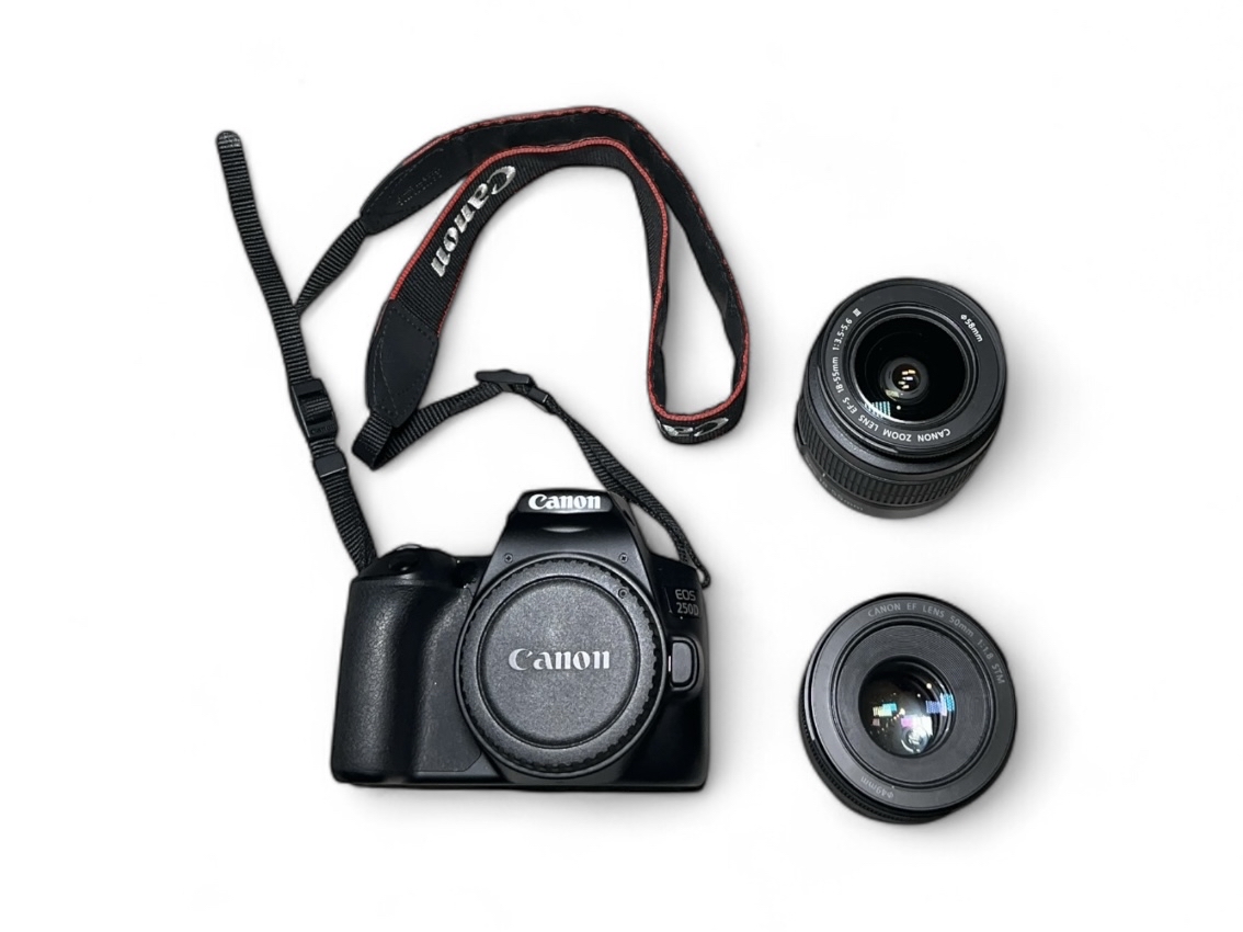 Canon eos 250d dslr camera bundle portrait