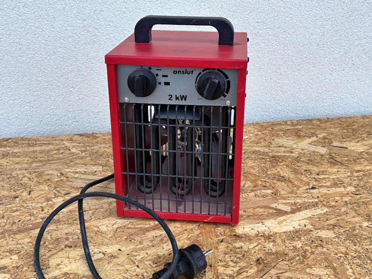 Värmefläkt / byggfläkt 2 kw