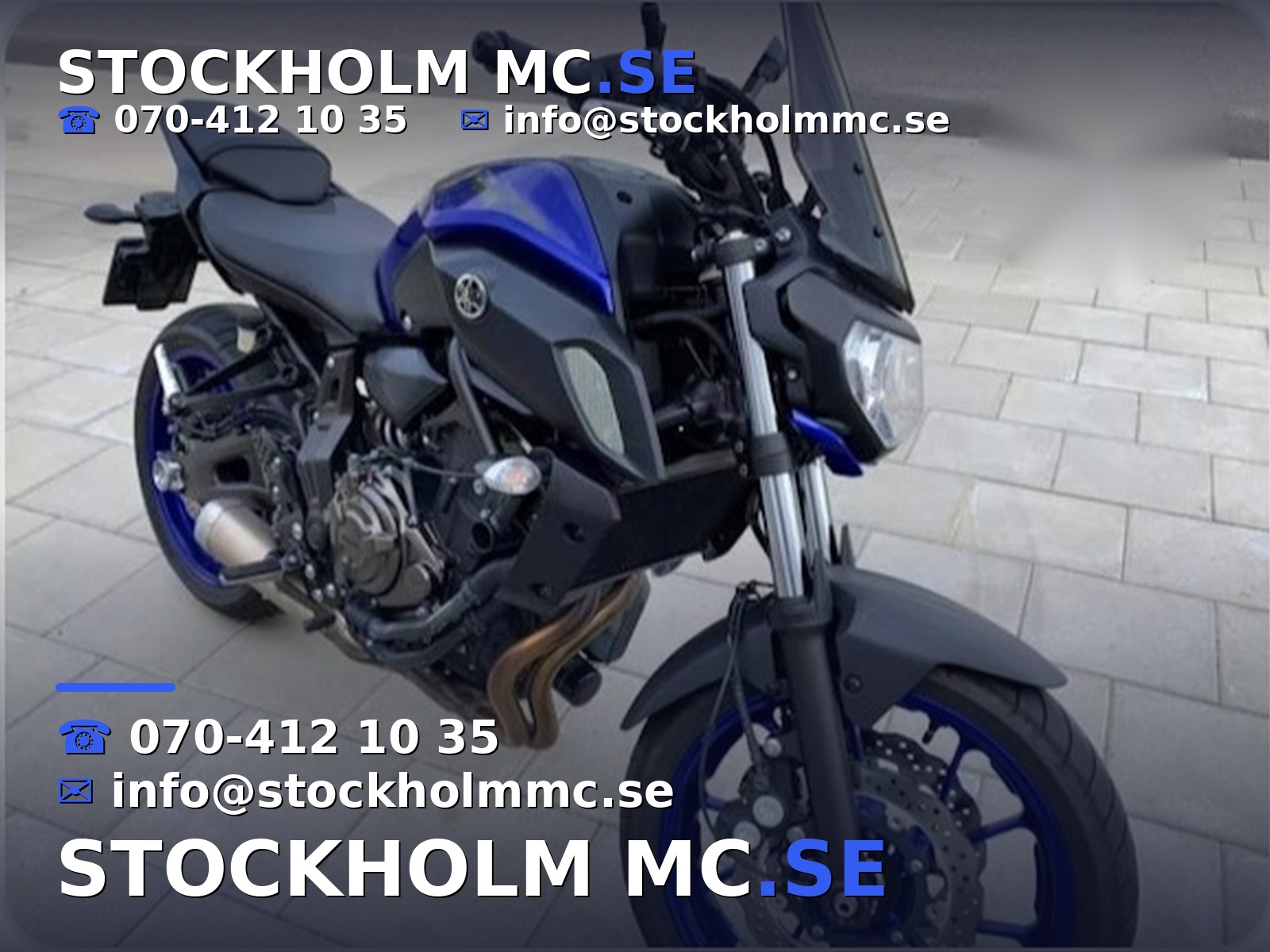 Yamaha mt07 - abs - uppkörning/övningshoj!
