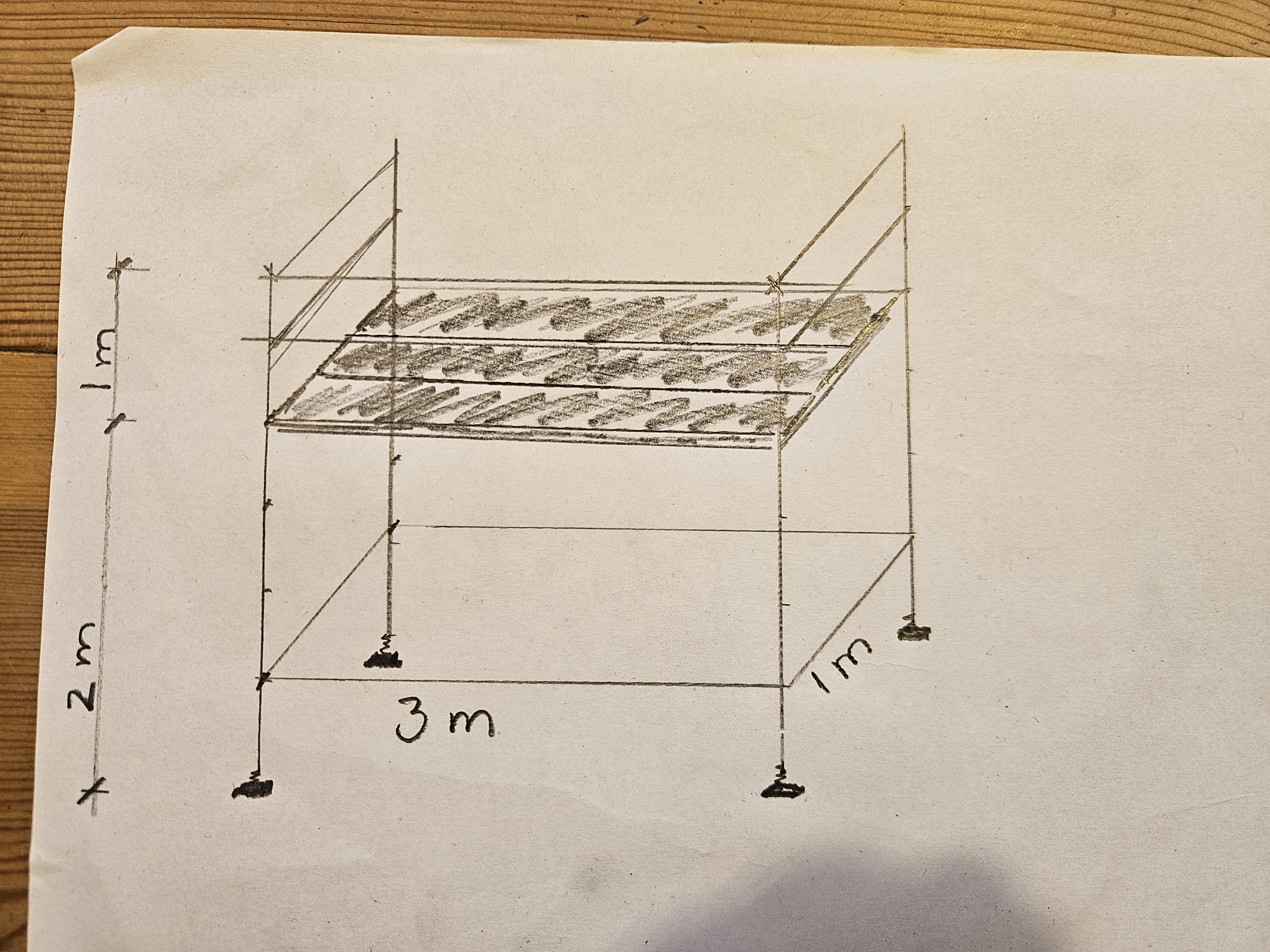 Rejäl och stabil stålställning uthyres 