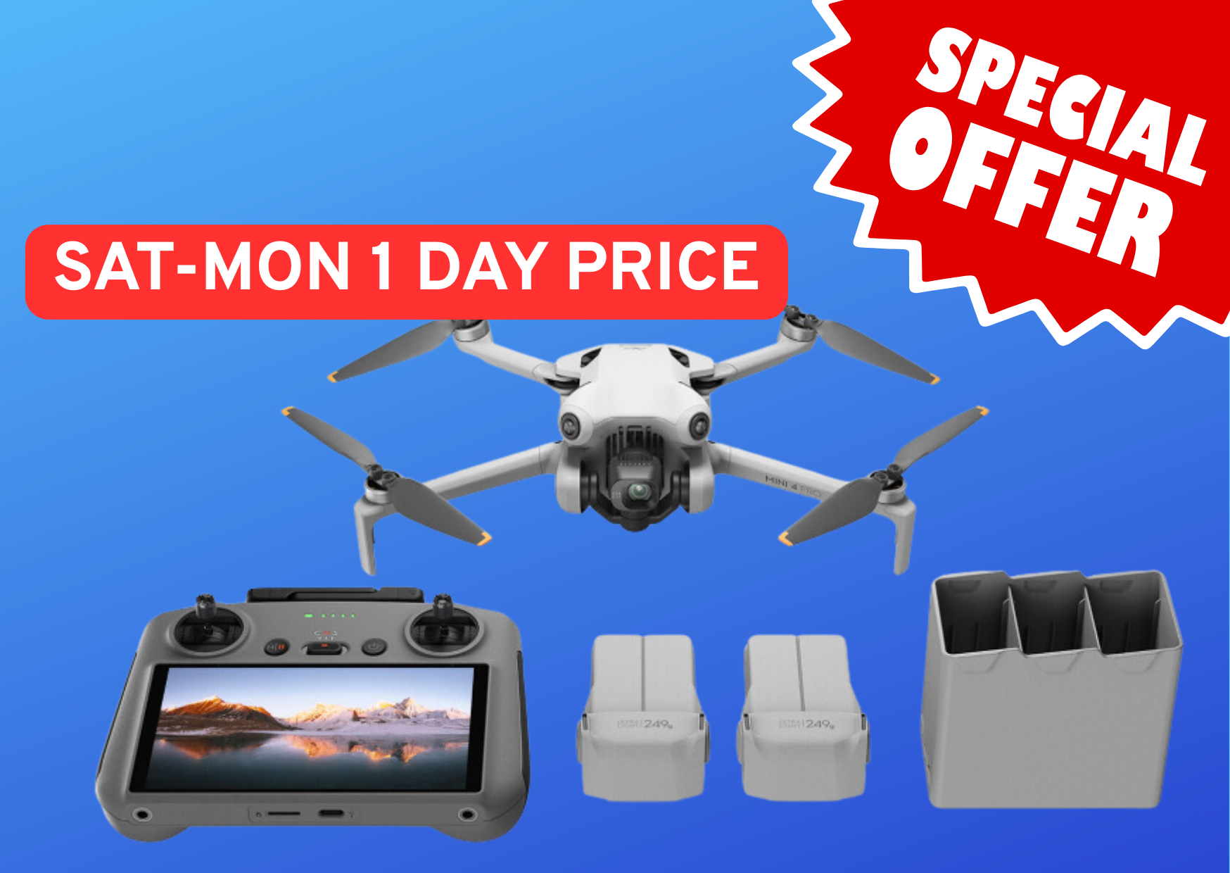 Dji mini 4 pro fly more combo (dji rc 2) drone mavic special offer