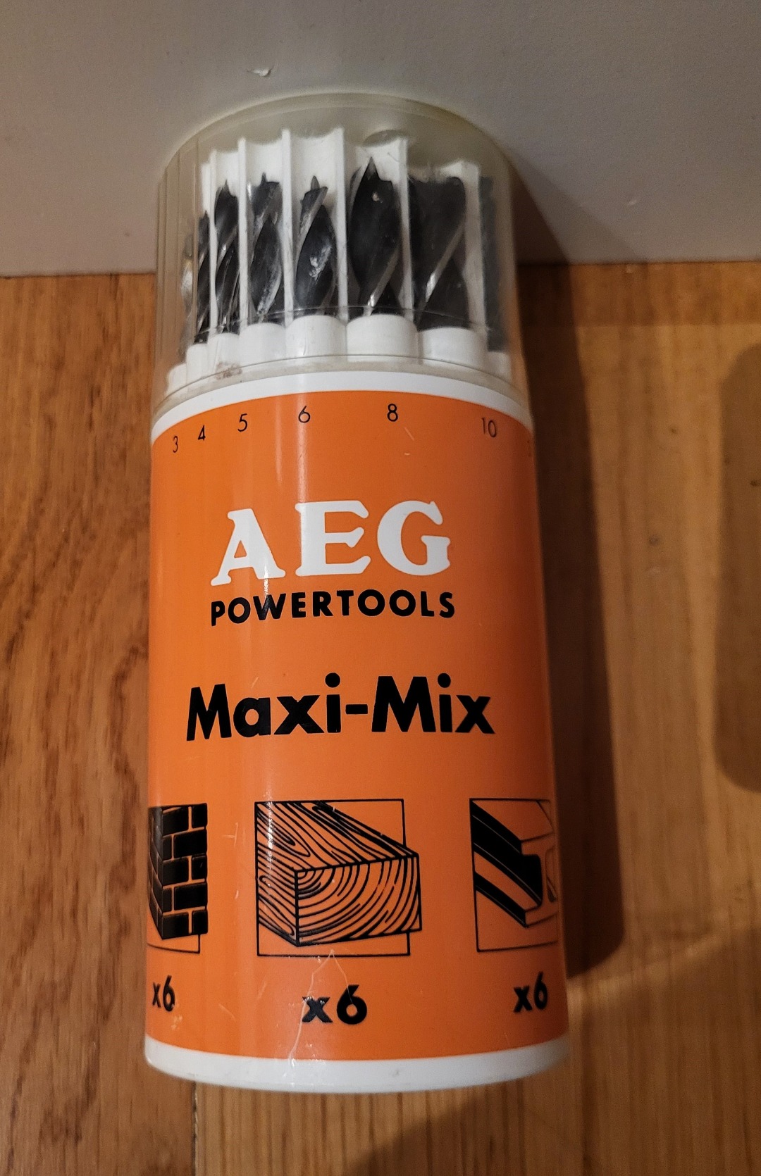 Borrsats 3-10 mm trä, metall och sten/betong