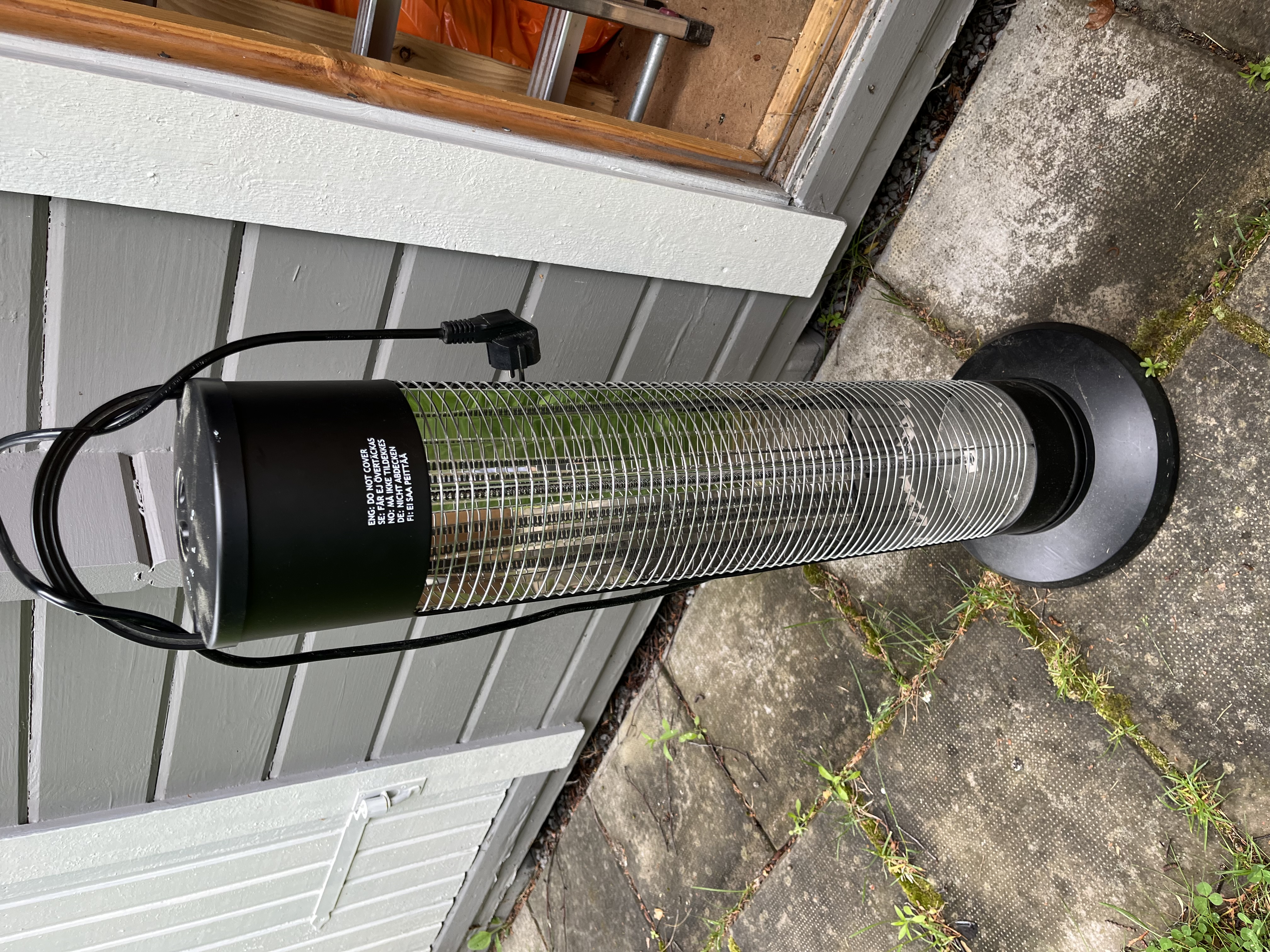 Terrassvärmare / elektrisk utevärmare 1200w